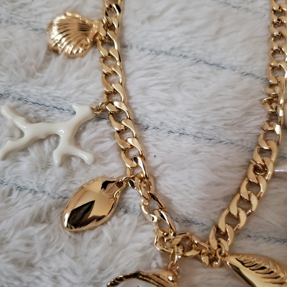 House of Harlow 1960 Gold Charm Necklace Set - Picture 3 of 3